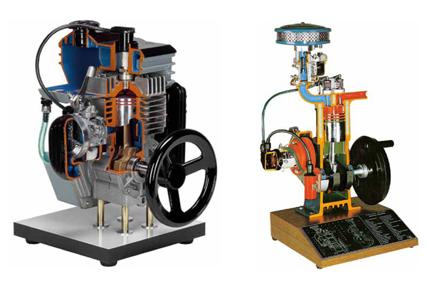 Section Model Two Stroke & Four Stroke Petrol Engine