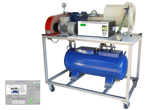 Single Stage Air Compressor Setup with Data Acquisition